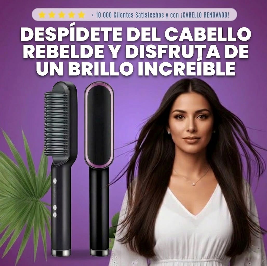 Cepillo alisador de cabello avanzado