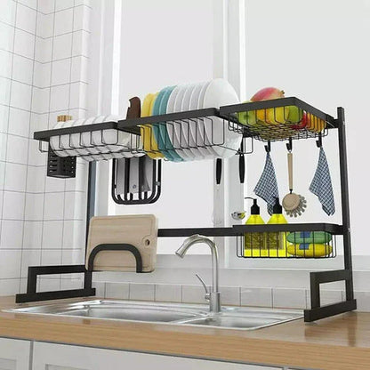Escurridor modular sobre fregadero