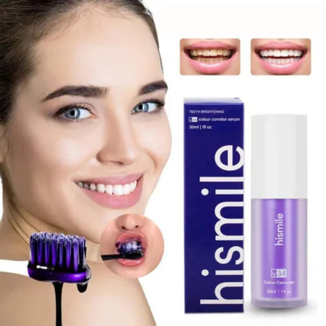 Pasta dental blanqueadora morada